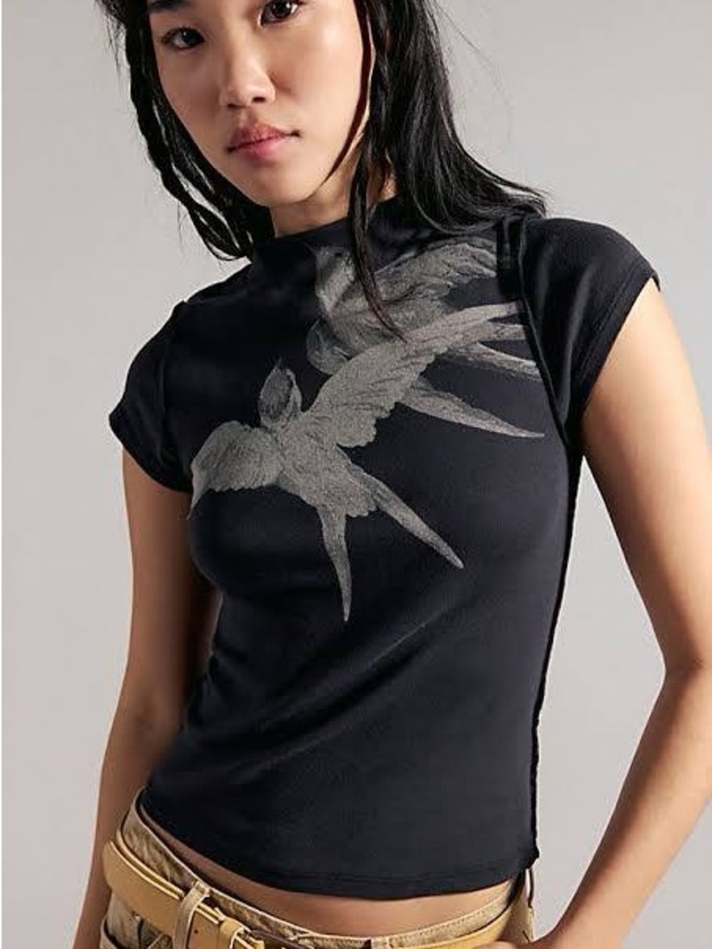 Free People Vagabond Birds in Flight Tee